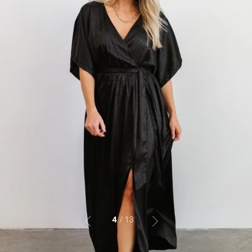 Savannah Print Kimono Maxi Baltic Born